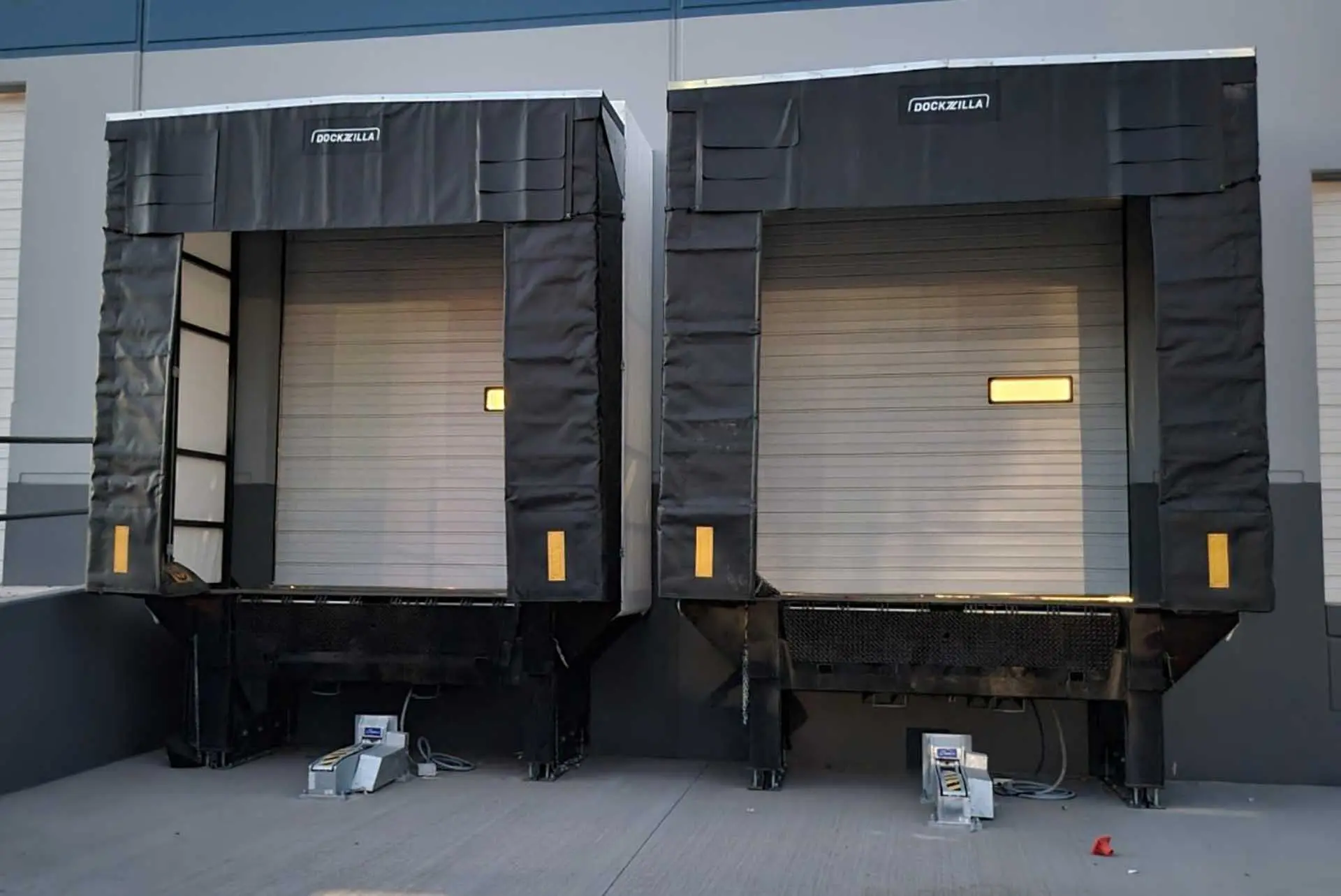 Vehicle Restraints on Dockzilla Dock Houses Dock Housed and dock levelers with vehicle restraints