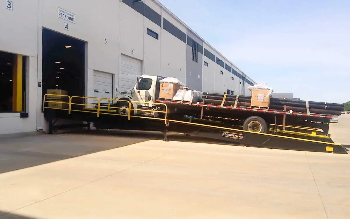 Dockzilla Drive In Ramp with Vehicle Dockzilla Drive In Ramp with Vehicle