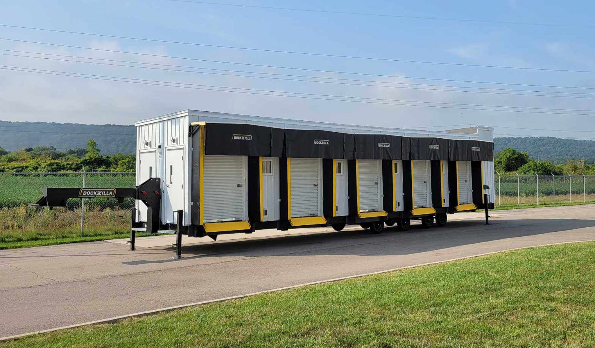 Dockzilla’s Mobile Cross Dock is a self-contained sort center for last mile vehicles.