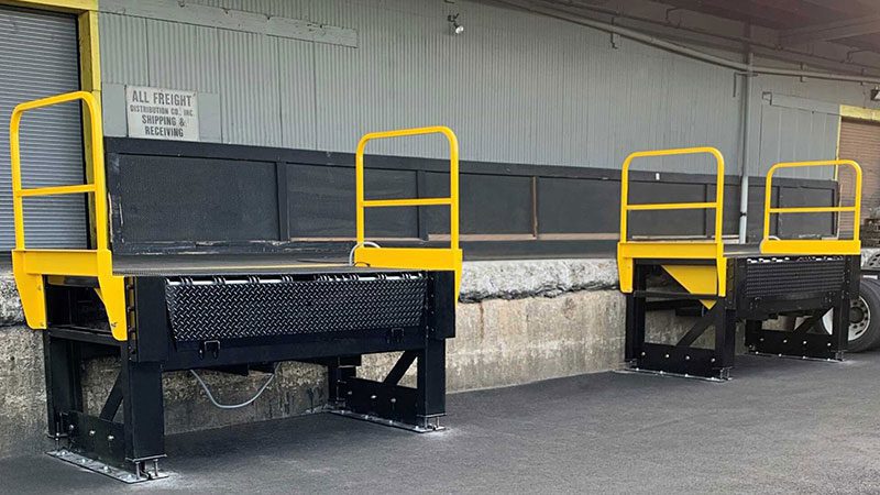 Dockzilla Exterior Loading Dock Levelers are installed on the outside of your facility in one day.